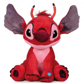 PELUCHE LEROY LILO & STITCH ROSSO CON SUONO DISNEY PUPAZZO 35 CM