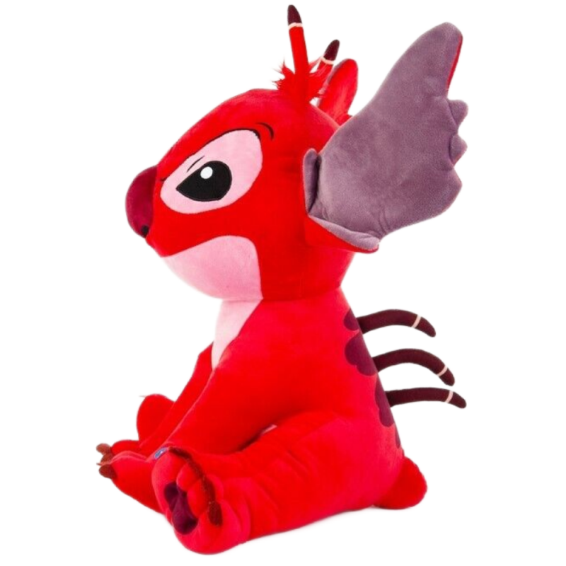 Disney - Stitch Leeroy - Peluche Flopsie rouge 25 cm