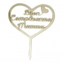 CAKE TOPPER LA MIA CRESIMA ORO PLEXIGLASS