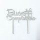  Cake Topper Compleanno in plexiglass specchiato - Silhouette Buon Compleanno Decorazione Torta