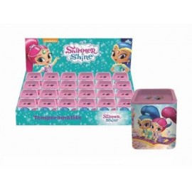 Temperamatite latta Disney quadrato doppio foro Shimmer Shine Gadget Compleanno Regalini festa Compleanno Scuola