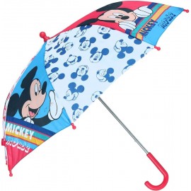 Ombrello Automatico Mickey Disney con 8 raggi Diametro: 71cm Topolino Perfetto per regalo Bambini