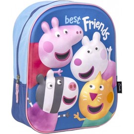 Zaino per bambini Peppa Pig Asilo 3D Borsa Accessori scuola Bambina