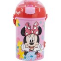 Borraccia Pop-Up Minnie Disney in Plastica con Tracolla scuola e tempo libero Bambina