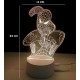 Lampada led plexiglass Topolino personalizzata Disney Luce Notte Mickey idea regalo Bambini cm 20