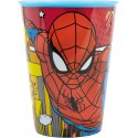 Bicchiere Plastica spiderman Supereroi Marvel 260 ml Scuole e tempo libero Bambini