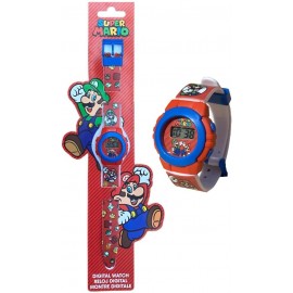 Orologio da Polso Bimbo Bambino Super Mario Bros Digitale in confezione Regalo Nintendo