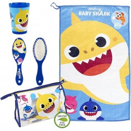 Set Viaggio Baby Shark - Porta con Te i Fantastici e Simpaticissimi Squaletti! Igiene e Divertimento in Movimento!