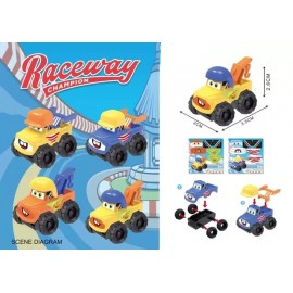 AUTO DA CORSA BUSSOLOTTO RACE CAR COL ASSORTITI REGALINI FESTA GADGET COMPLEANNO PARTY BAMBINI