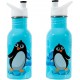 Bottiglia d'Acqua in Acciaio Inossidabile - Capacità 500 ml - Design Pinguino con Beccuccio Apri e Chiudi