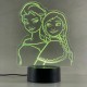  Lampada LED Frozen Disney Personalizzata - Luce Notte Incantevole e Idea Regalo Perfetta per Bambinia- Dimensioni 20 cm