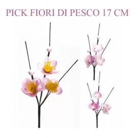 Fiore Artificiale - Ramo di Pesco Grande - Pezzi da 35 cm Decorazioni