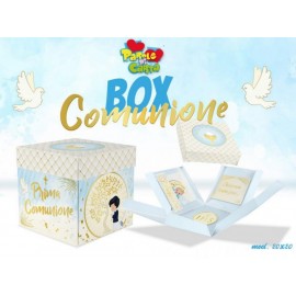 Scatola Regalo a Sorpresa: Box Surprise per Comunione Celeste, Dimensioni 20x20cm"