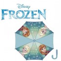 "Elegante Ombrello Automatico Pioggia Frozen Disney Anna ed Elsa per Bambine - Antivento, 67 cm"