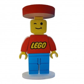 "Sagoma Lego con Alzatina Porta Torta: Il Centro Tavola Eroico per la Tua Festa di Compleanno o Nascita!"