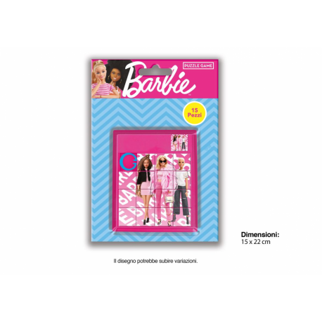 Gadget Compleanno Gioco Puzzle 12 Pezzi Barbie Regalini fine Festa Bambina