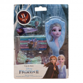 "Elsa e Anna di Frozen II Disney - Set Accessori per Capelli da Principesse - Confezione Regalo 11 Pezzi"