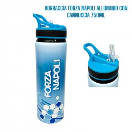 Borraccia Thermos Forza Napoli con Beccuccio Richiudibile per Bambini - ML. 710"