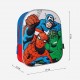 Zaino Scuola Asilo 3D Avengers Marvel - Capitan America, Hulk, Spiderman