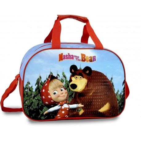 Borsone Masha e Orso - Borsa da Viaggio Disney per Bambini