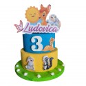 Torta Scenografica Finta Bambi - Decorazione Compleanno Bambini Personalizzabile