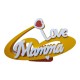 "Centro Tavola Cuore 'I Love Mamma' in Polistirolo - Dimensioni 40x20 cm"