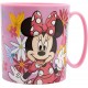 Tazza Mug Plastica 350 ML Micro - Minnie Disney Spring Look - Ideale per Scuola e Tempo Libero