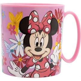 Tazza Mug Plastica 350 ML Micro - Minnie Disney Spring Look - Ideale per Scuola e Tempo Libero