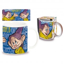 Tazza Ceramica Cucciolo Sette Nani Disney in Confezione Regalo - Mug Colazione per Bambini