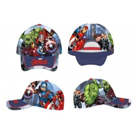Cappellino con Visiera Marvel Avengers Capitan America Thor Iron Man Hulk Bambino Taglia 52-5
