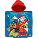 "Poncho-Asciugamano Mare Piscina con Cappuccio The Paw Patrol, Microcotone - 110x55 cm"