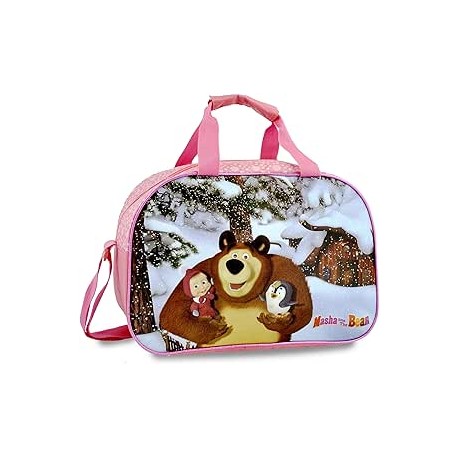 BORSONE MASHA E ORSO BORSA DA VIAGGIO DISNEY PALESTRA BAMBINI CM.38X27X17