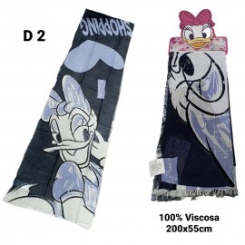 Fular Pashmina Pareo Sciarpa Disney Paperina - Moda per Donna e Bambina