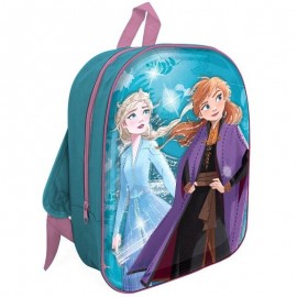 Zaino Asilo Materna 3D Frozen con LED Disney - Borsa Scuola Bambino cm. 32