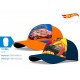 Hot Wheels - Cappello con Visiera da Baseball Taglia 52/54, Chiusura a Velcro