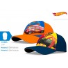 Hot Wheels - Cappello con Visiera da Baseball Taglia 52-54 Chiusura a Velcro