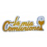 Scritta Centro Tavolo Prima Comunione - Calice Glitter Oro Polistirolo Decorativo 40x23x6cm
