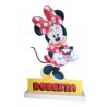 Sagoma Personalizzata Minnie Disney per il tuo Tavolo - Decorazione Centrale con Nome Stampato - Polistirolo 45x30 cm"