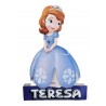 Sagoma Personalizzata Principessa Sofia Disney per il tuo Tavolo - Decorazione Centrale con Nome Stampato - Polistirolo 45x30 cm
