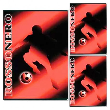 Quaderno Rosso/Nero "Per un Vero Tifoso" A4 - Confezione da 10