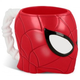 Tazza Spiderman Marvel 3D con Manico - Bicchiere Plastica 210ml Bambino