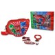 Set Regalo PJ Masks Super Pigiamini - Borsetta Tracolla Cuore, Bracciale, Fascia Fermacapelli, Clic Clac