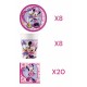 Coordinato per Feste Compleanno Minnie Mouse - Kit Party Bambina