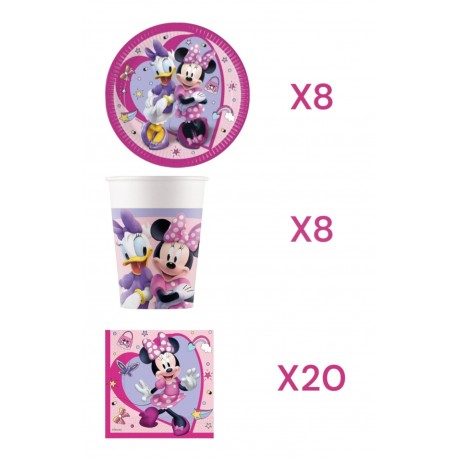 Coordinato per Feste Compleanno Minnie Mouse - Kit Party Bambina