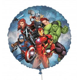 Palloncino Mylar "Avengers Marvel" Tondo 18" (45cm) - Ideale per Feste di Compleanno Bambino