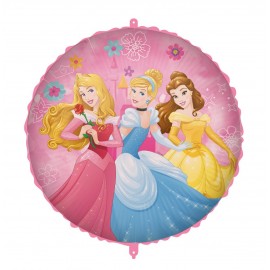 Palloncino Mylar "Principesse Disney" Tondo 18" (45cm) - Perfetto per la Festa di Compleanno della Bambina