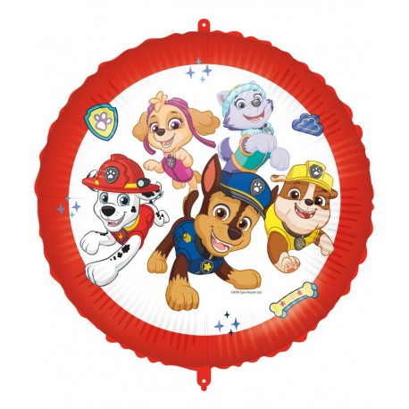 Palloncino Mylar "Paw Patrol Disney" Tondo 18" (45cm) - Un'Aggiunta Perfetta per la Festa di Compleanno dei Bambini