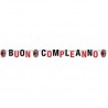 Festone Buon Compleanno XL AC Milan  Ufficiale- 15x215cm