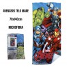 Telo Mare Avengers Marvel - Asciugamano in Microcotone (140x70 cm) - Ideale per i Fan dei Supereroi