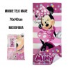 "Telo Mare Minnie Rosa Disney - Asciugamano in Microcotone 140x70 cm - Accessorio per Mare e Piscina